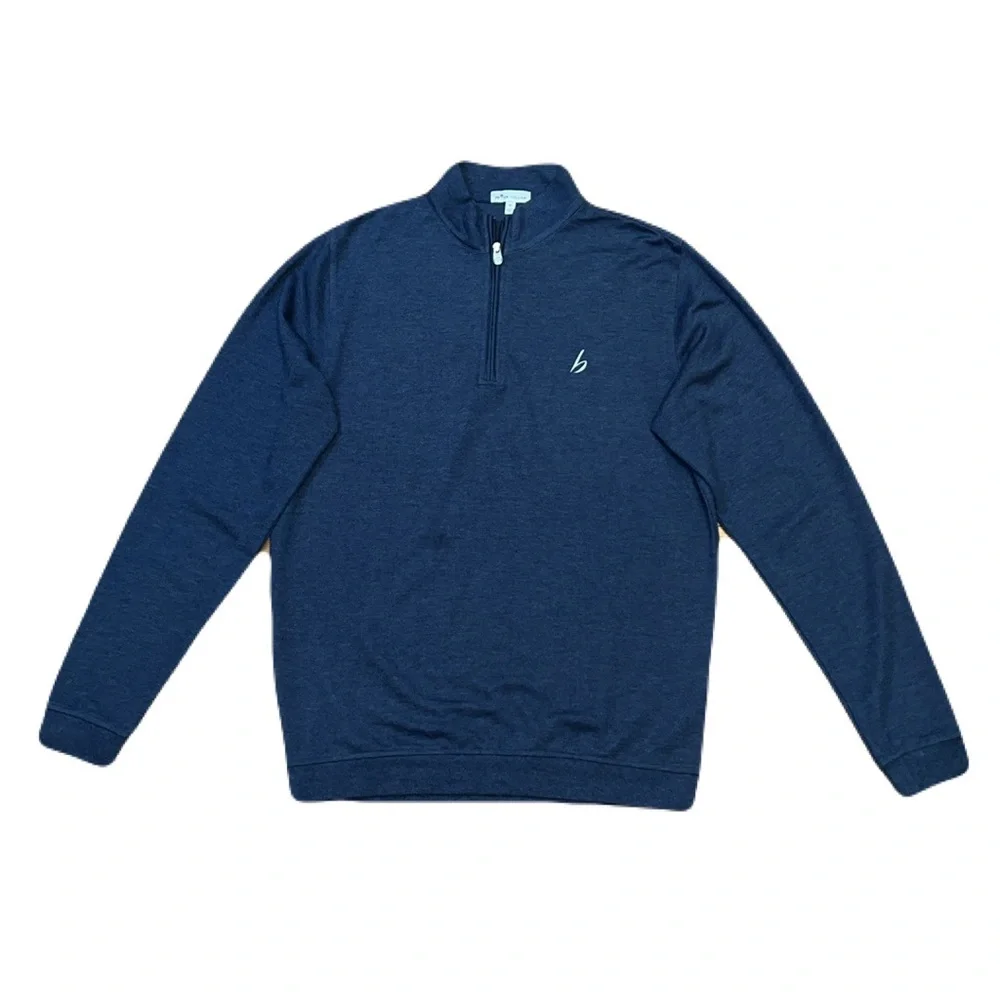 Peter Millar Crown Crafted Interlock Quarter Zip, size Medium